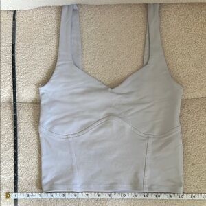 Abercrombie Soft AF Collection Light Gray Tank Top
